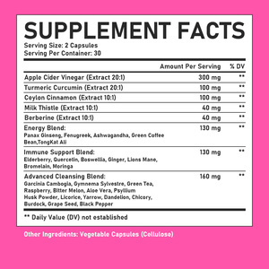 OEM ODM Premium Multi Herbal Apple Cider <b>Vinegar</b> Capsules Support Digestion Immune and Daily Wellness Vegan Capsules - Product Image 5
