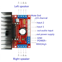 Carte d'amplificateur audio de voiture MOSFET TDA7850 4 canaux 4X50W