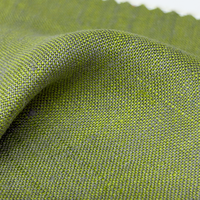 Tissu tissé en chanvre et lin naturel 50% chanvre 50% lin Anti-bactérien Écologique Pré-lavé 250 g/m² 140 cm de large Textile confortable