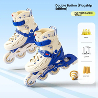 Patins à roulettes professionnels de bonne qualité pour débutants, adultes, garçons, filles, enfants, avec roues en rangée unique