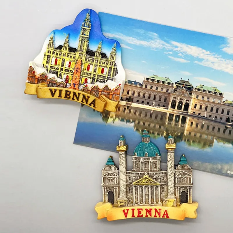 Europa Land Kühlschrank Magnete Touristen Souvenir Mozart Innsbruck Wien Österreich Souvenirs Kühlschrank Magnete Tourismus Souvenirs