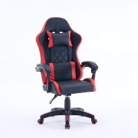 Offre Spéciale chaise de jeu classique la moins chère Chaise de jeu en cuir PU rouge noir avec taux de retour d'achat élevé
