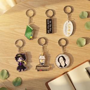 Porte-clés en acrylique personnalisés, imprimés holographiques ultraviolets, étanches, à bas prix, avec motifs de dessins animés - Product Image 5