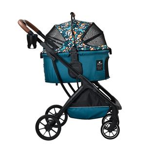 <span class=keywords><strong>Poussette</strong></span> pour animaux de compagnie pliée à un bouton <span class=keywords><strong>pratique</strong></span> Offre Spéciale légère avec tissu Oxford 300D pour les voyages de magasinage pour animaux de compagnie - Product Image 3