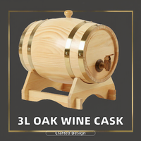 Support de bouteille de vin en chêne américain, fait main et personnalisé, 1,3 L, pour fêtes, écologique, en bois, minimaliste, rond, pour bière en stock