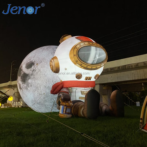 Decoración <span class=keywords><strong>Lunar</strong></span> Inflable de Astronauta, Ideal para Decoración de Escenarios de Fiestas de Museos de Ciencia Espacial al Aire Libre y Publicidad. - Product Image 1