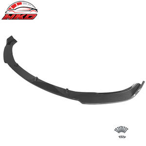 Pour Tesla Model 3 2017-2023, style IKON, impression fibre de carbone, lèvre de pare-chocs avant, PP, 3 pièces, kit carrosserie de haute qualité - Product Image 3