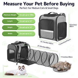 Sac à dos de transport pour animaux de <span class=keywords><strong>compagnie</strong></span> personnalisé Sac à roulettes pour animaux de <span class=keywords><strong>compagnie</strong></span> approuvé par la <span class=keywords><strong>compagnie</strong></span> aérienne Respirant détachable Sac de transport pour animaux de <span class=keywords><strong>compagnie</strong></span> - Product Image 4