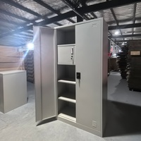 Armoire de rangement de bureau moderne verrouillable avec étagères réglables et serrure à clé, armoire de classement robuste, écologique, usage commercial