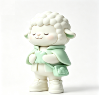 Figurine d'art de collection personnalisée en forme de mouton, statue de dessin animé en PVC et ABS, fabrication OEM en Chine, figurine personnalisée pour la vente en gros de produits de marque