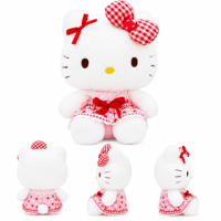 Boneka Plush Anime Hello Kitty Lucu 8 inci, Grosir Pabrik, Mainan Hewan Boneka Imut untuk Anak-anak, Pereda Stres, Permainan Arcade