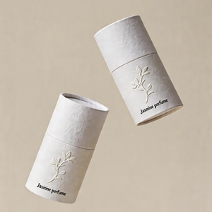 Custom Luxury Round Perfume Packaging Tube Embossed Biodegradable Cosmetic Fragrance <b>Gift</b> <b>Box</b> with Lid Perfume <b>Bottle</b> - Product Image 5