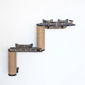 Pet mobilya kedi rafları duvar mobilya el Sisal halat <span class=keywords><strong>Scratcher</strong></span> kedi kulesi ahşap kişiselleştirilmiş kedi Scratchers satılık - Product Image 5