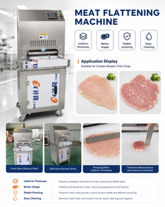Machine à aplatir les cotelettes de porc et à presser la viande en acier inoxydable haute performance 220V 2,2kW pour la transformation des steaks et des poitrines de poulet - Product Image 4