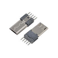 V8 Case Type Micro USB 2.0 Connecteur usb mâle Vertical Jack Micro Usb 4 Pin Male PCB Connecteur pour téléphone portable