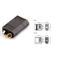 Connecteur de panneau Amass XT60W noir authentique, prise mâle/femelle étanche, alimentation 500V 35A