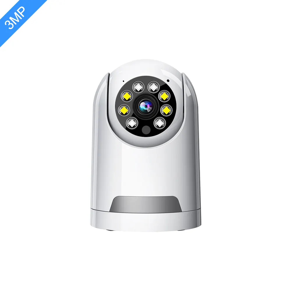 V380 new ptz wireless IP camera wifi home 3MP mini security baby camera monitor With dual light smart wifi camera