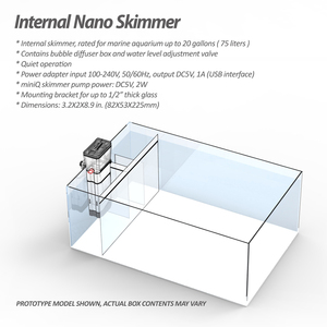 Bubble Magus Mini Q DC5V AIO Sumpfloser Silikon-<span class=keywords><strong>Aquarium</strong></span> Interner Protein-Abschäumer für Salzwasser Kleines Fischbecken bis zu 20 Gallonen - Product Image 5
