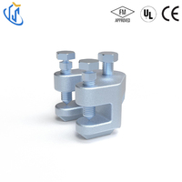 Adaptateur de poutre de support sismique avec homologation FM, en acier moulé Q235B, finition zinc électrogalvanisé, pour tuyaux jusqu'à 8 pouces, norme NFPA
