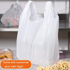<b>White</b> Plastic <b>Side</b> Gusset <b>Bags</b> | Moisture Proof Grocery Shopping <b>Bags</b> with Hand Length Handles for Supermarket & Exhibition Use - Product Image 4