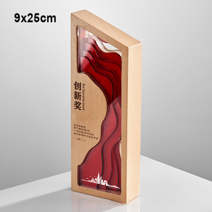 ขายส่งคริสตัล K9 แบบกำหนดเอง, ถ้วยรางวัลฐานไม้ โลหะรูปดาว รางวัลทรงกลม สลักลาย พิมพ์สี ถ้วยรางวัล/ - Product Image 3