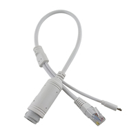 LZD-minidivisor PoE a prueba de agua, interruptor POE de 12v, 2a a 48V