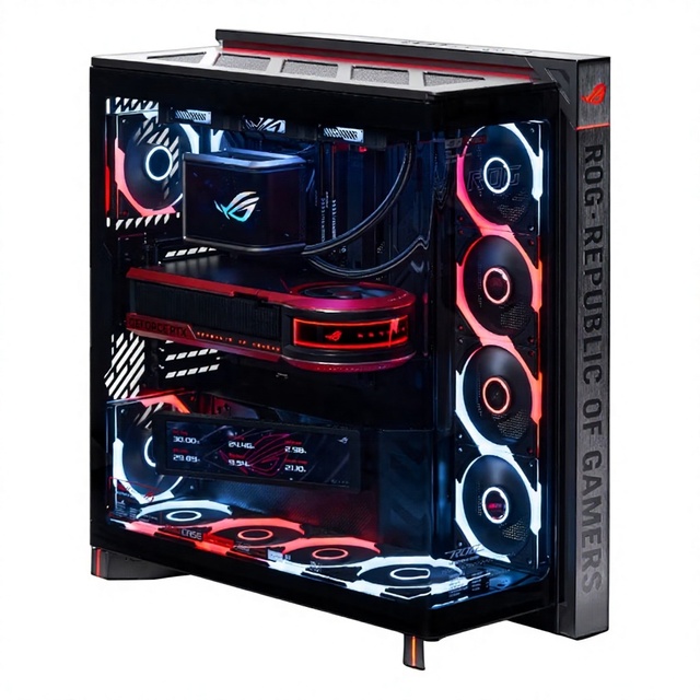ROG GR801 Curved Luxury Edition Deluxe Curved 92-inch Display Seaview-Style Case E-ATX Open Box Gaming PC Chassis
