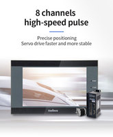 Controlador lógico programable Hmi de 5 pulgadas, pantalla táctil HMI PLC, todo en uno