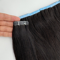 Ruban de qualité doublement dessiné de luxe dans les extensions de cheveux 50g 20 pièces vietnamien 100% ruban brut de cheveux humains dans les extensions de cheveux