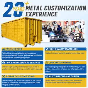 Manufactory Direct 2 Yard Construction Dumpster Container Front Lift <strong>Recycling</strong> Rectangle Bin Waste Treatment <strong>Machinery</strong> - Product Image 6