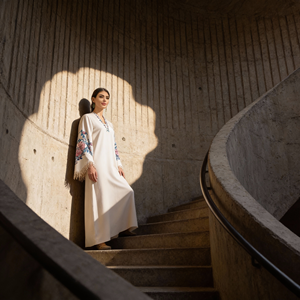 Custom Elegant Modest Long Maxi Printed Polyester <b>Abaya</b> Dress for Muslim Women Special Occasions - Product Image 1