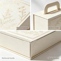 Tragbare Geschenkbox aus Papier mit individuellem Griff für Duftkerzen und tägliche Geschenkverpackungen
