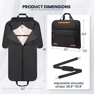 Échantillon gratuit de housses de vêtements anti-poussière, vêtements imperméables, housses de vêtements anti-poussière suspendues, sacs de rangement pour vêtements, protection pour manteau, robe, voyage - Product Image 5