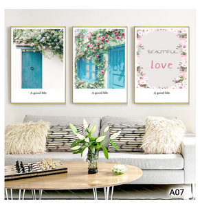 Custom Modern 3-Panel <strong>Couple</strong> Wall Art Canvas Tropical Leaves Paintings Hotel Project Decoration <strong>Artworks</strong> Paint Numbers Product - Product Image 3
