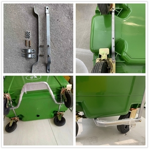 660 lít lớn nhựa dumpster Thùng rác bin Thùng rác lớn có thể với nắp nhiệm vụ nặng nề cho công nghiệp xây dựng trang web xử lý chất thải - Product Image 3