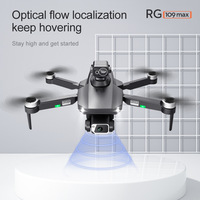 Drone RG109 MAX avec évitement d'obstacles, GPS, moteur brushless, photographie aérienne 4K, positionnement par flux optique, télécommande