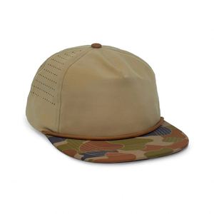 หมวกแก๊ปแบบ Snapback 5 แผง รุ่น Custom สำหรับผู้ชาย หมวกกีฬา ผ้าเจอร์ซีย์ กันน้ำ สีดำ เหมาะสำหรับคนขับรถบรรทุก เล่นกอล์ฟ และหมวกแบบมีเชือก - Product Image 1