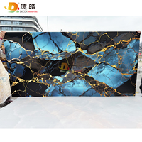 Mur d'intérieur en pierre translucide Faux albâtre rétro-éclairé Onyx conception de dalle de pierre artificielle pour la décoration murale de la maison et de l'hôtel