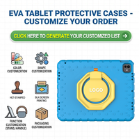 Coque en silicone antichoc avec béquille rotative à 360 degrés pour iPad Pro 12.9 2018/2020/2021/2022, idéale pour l'éducation scolaire