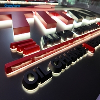 Enseigne lumineuse LED 3D personnalisée pour extérieur, lettres lumineuses, signalétique pour magasin, bâtiment, mur, publicité