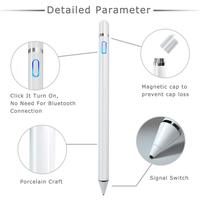 Stylos tactiles Android 2-en-1 en métal gravé au laser avec logo, universels pour dessin sur téléphone portable et tablette