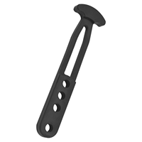 Sangle de fixation télescopique pour échelle de yacht, attache de maintien sécurisée pour bateau, bande en caoutchouc noir, accessoire d'échelle marine