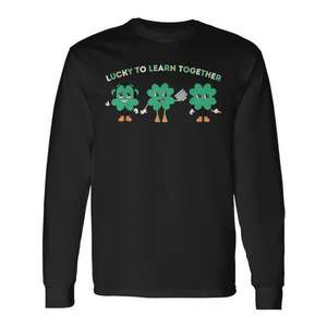 Camiseta de manga larga Lucky To Learn Together para el Día de San Patricio, educación especial - Product Image 1