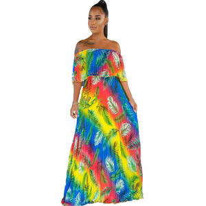 <span class=keywords><strong>Robe</strong></span> longue <span class=keywords><strong>de</strong></span> soirée à épaules dénudées à manches longues à imprimé floral à ourlet large <span class=keywords><strong>Robe</strong></span> <span class=keywords><strong>de</strong></span> <span class=keywords><strong>plage</strong></span> <span class=keywords><strong>Robe</strong></span> longue bohème vintage pour femmes - Product Image 3