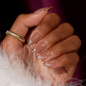 <span class=keywords><strong>Uñas</strong></span> Postizas Cortas <span class=keywords><strong>de</strong></span> Almendra <span class=keywords><strong>de</strong></span> Lujo BTArtbox, Diseño Dorado <span class=keywords><strong>de</strong></span> Alta Calidad al por Mayor, <span class=keywords><strong>Uñas</strong></span> Postizas Marrones con Efecto Ojo <span class=keywords><strong>de</strong></span> Gato - Product Image 1