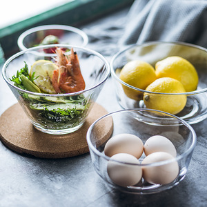 Cuenco de fruta con alfabeto francés europeo para ensalada, Bol transparente para postre, vajilla para comida - Product Image 4