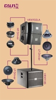 Calm Professional Haut-parleurs de système de son audio passif à gamme complète de 12 pouces Garantie 3 ans VRX932 + VRX918S