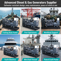 Groupe électrogène diesel marin Perkins de type ouvert, triphasé, pour bateau, 10 kVA/kW, 15 kW/kVA, 20/50 kVA, 200 kW, 500 kW, 800 kVA, 1600 kVA/kW