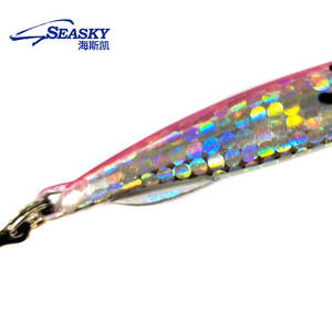 Aigoduo — leurre slim en métal de haute qualité, appât artificiel souple idéal pour la pêche à la turlutte, dans l'eau salée, 25g - Product Image 5