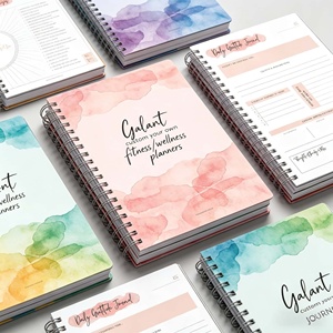 Planificador de Comidas para Mujeres, Cuaderno de Tapa Dura A5 (6.4"x8.3"), Impresión Personalizada, Muestra Gratis, Ajusta tus Metas de Bienestar - Product Image 1